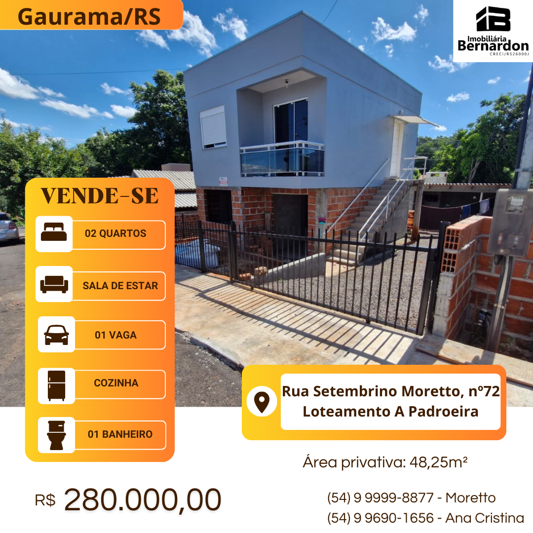 Imagem: Residência em alvenaria no Lot. A Padroeira
